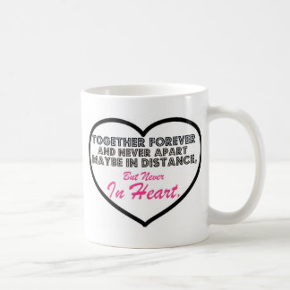 Taza De Café Junto para siempre y nunca aparte .......