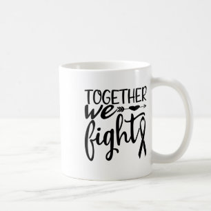 Taza De Café Juntos Luchamos Concienciación sobre las sobrevivi