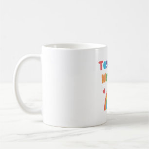 Taza De Café Juntos podemos, arcoiris y esperanza