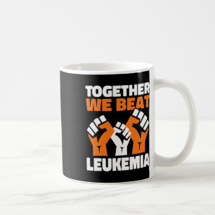 Taza De Café Juntos Vencemos la Leucemia Conciencia sobre el Cá