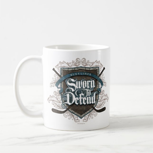Taza De Café Jurado para defender (defensa del hockey) (Izquierda)