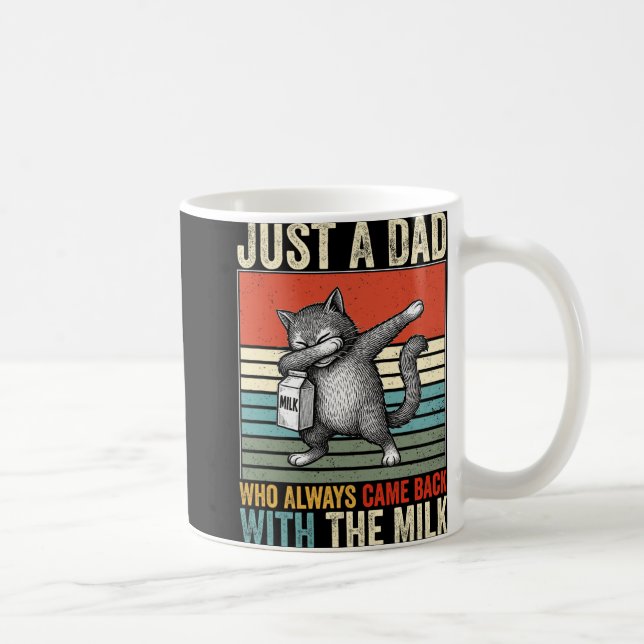 Taza De Café Just A Dad Who Always Came Back With The Milk Fath (Derecha)