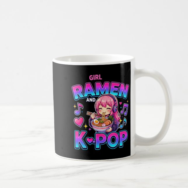 Taza De Café Just A Girl Who Loves Anime Ramen And K-p  (Derecha)