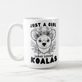 Taza De Café Just a Girl who Loves Koalas
