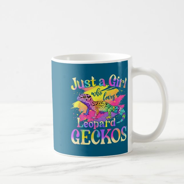 Taza De Café Just A Girl Who Loves Leopard Geckos  (Derecha)