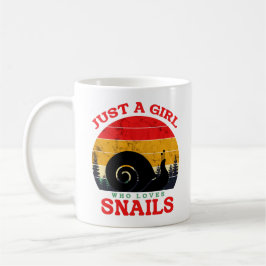Taza De Café Just A girl Who Loves Snails Coffee Cup
