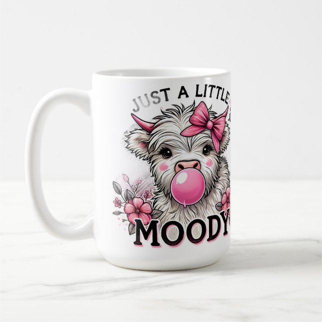 Taza De Café Just A Little Moody Baby Cow (Izquierda)