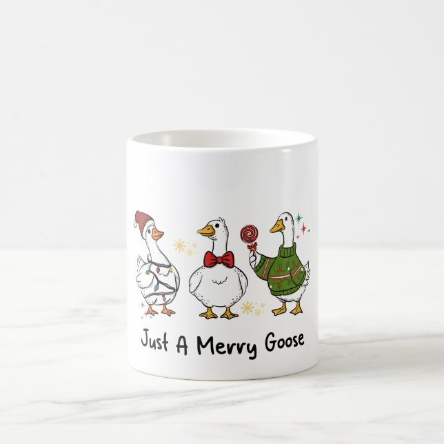 Taza De Café Just A Merry Goose Festive Holiday Design (Centro)