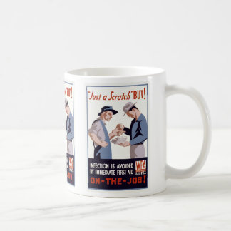 Taza De Café "Just a Scratch" Poster de primeros auxilios