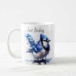 Taza De Café Just Birding Blue Jay