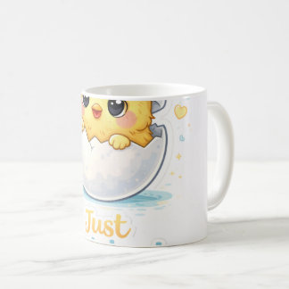 Taza De Café Just Hatched Cute Baby throw pillow