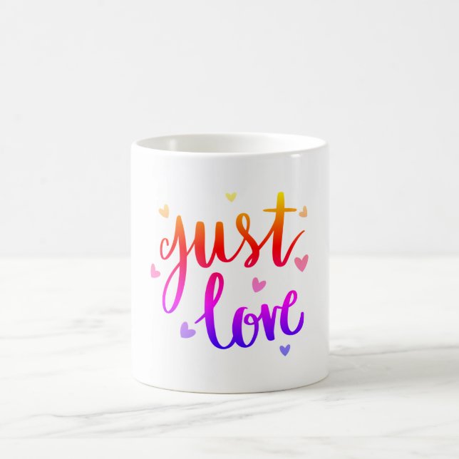 Taza De Café Just Love 11 oz Classic Mug (Centro)