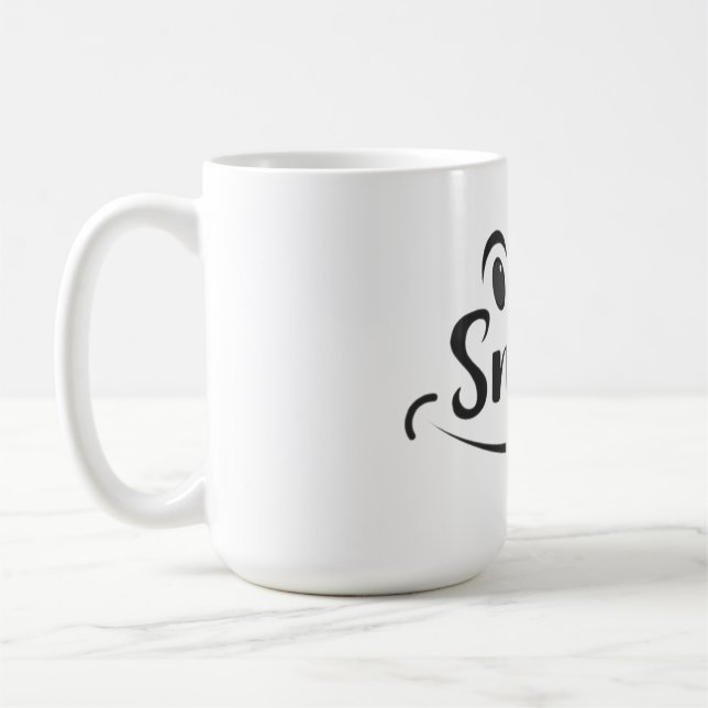 Taza De Café Just Smile Smile More Stay Smiling Keep the Smile  (Izquierda)