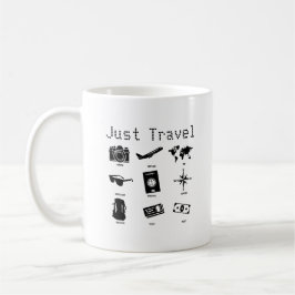 Taza De Café Just travel - travel icons
