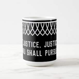 Taza De Café Justicia con collar de encaje RGB, justicia que de