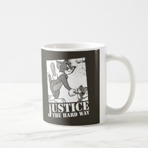 Taza De Café Justicia de Tom y Jerry la manera dura