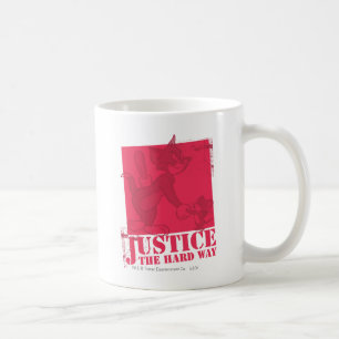 Taza De Café Justicia de Tom y Jerry la manera dura
