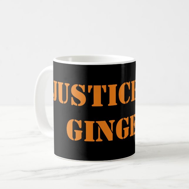 Taza De Café Justicia Para Los Gingers (Anverso izquierdo)