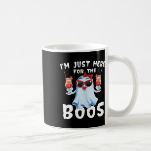 Taza De Café Justo Aquí Para La Graciosa Bebida Fantasma Hallow