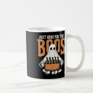 Taza De Café Justo Aquí Para Los Boos Cute Ghoul Funny Hallowee