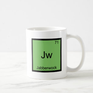 Taza De Café Jw - Jabberwock Funny Chemistry Element Symbol Tee