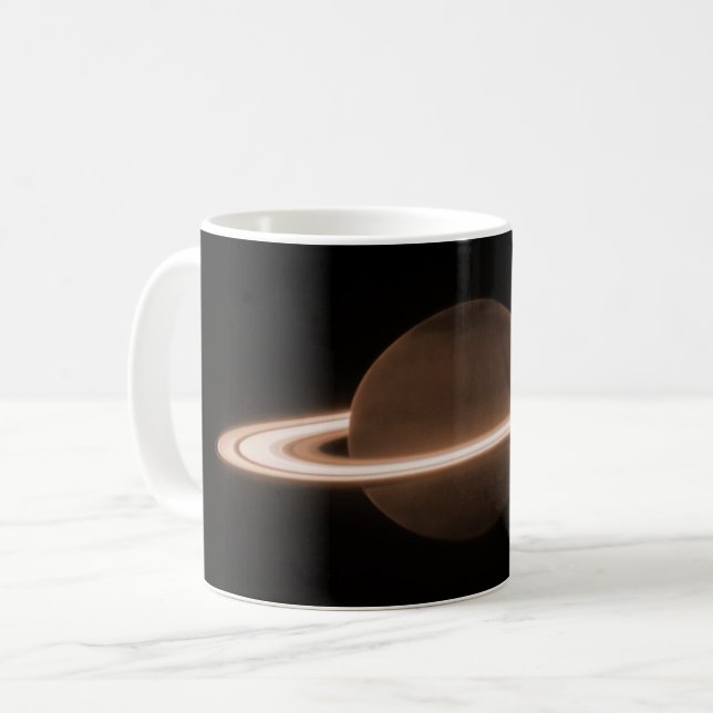 Taza De Café JWST James Webb Telescopio Espacial Saturn Infrarr (Anverso izquierdo)
