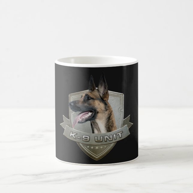 Taza De Café K9 unidad - Malinois - pastor belga (Centro)