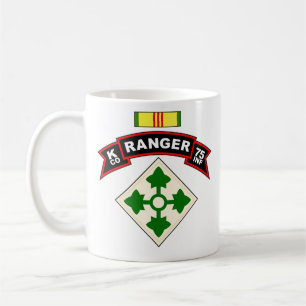 Taza De Café K Co, 75.a infantería - guardabosques - 4tos Inf,
