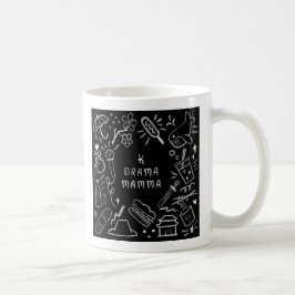Taza De Café K Drama Mama Chalkboard Style Mug