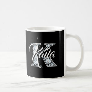 Taza De Café K Faux Diamond Coffee Mug