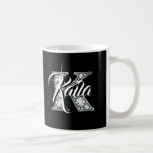 Taza De Café K Faux Diamond Coffee Mug (Derecha)