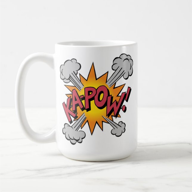 Taza De Café ¡KA-POW! Gráfico de historietas (Izquierda)