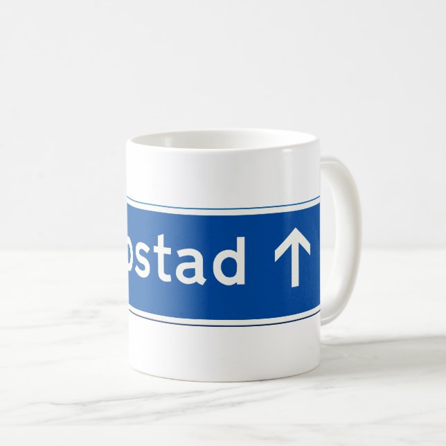 Taza De Café Kaapstad Road sign (Anverso derecho)