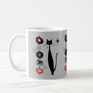Taza De Café Kabob de gatos de Guay moderno de la era retro at