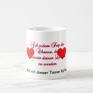 Taza De Café Kaffeetasse “Das la oportunidad a diario "