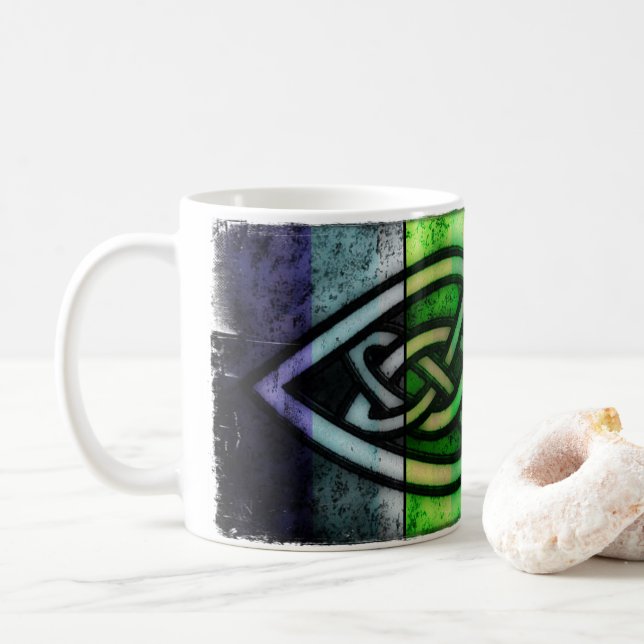 Taza De Café Kaffeetasse, vaso con nudos celta (Con donut)