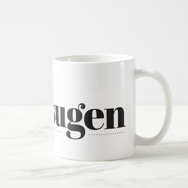 Taza De Café Kaffesugen Café negro y blanco (Derecha)
