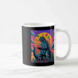 Taza De Café Kaiju Birday Lloon Y Cake Monster Movie Bday D