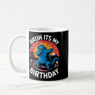 Taza De Café Kaiju Japón Monstruo Dinosaurio Divertido Bruh Cum