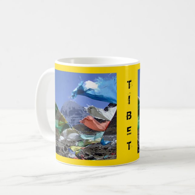 Taza De Café Kailash, montaña sagrada, Tíbet - Himalayas (Anverso izquierdo)