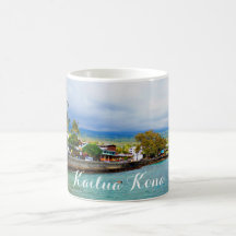 Kailua Kona Pier Hawaii Pintura del petróleo Arte 