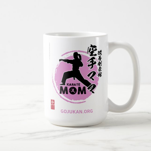 Taza De Café Kaizen Gojukan Karate Mamá Café Mug (Rosa) (Derecha)