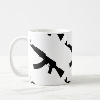 Taza De Café Kalashnikov ak 47 silueta
