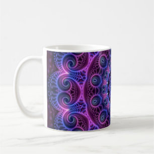 Taza De Café Kaleidoscope Apofisis Mandala Corazones