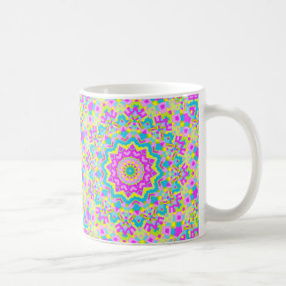 Taza De Café Kaleidoscopio colorido 04