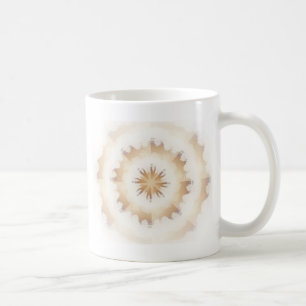 Taza De Café Kaleidoscopio de naturaleza marrón