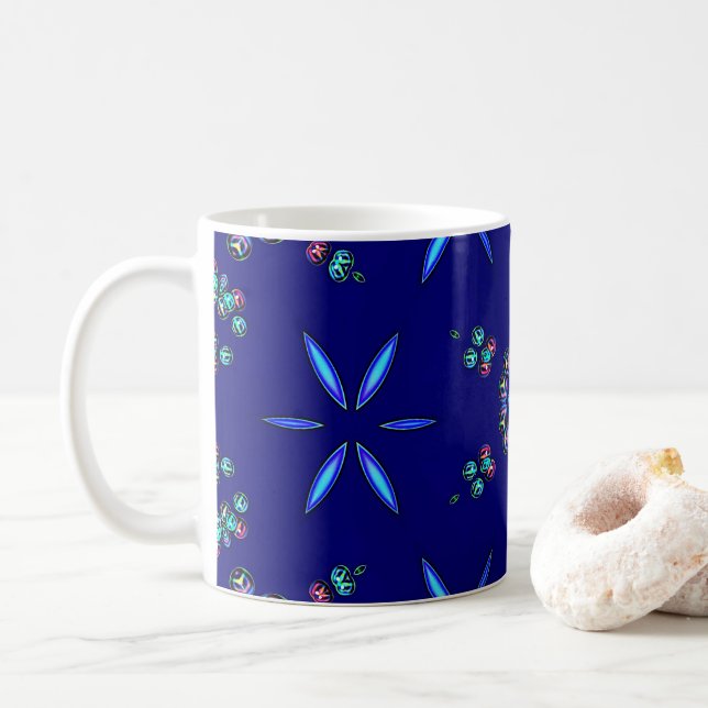 Taza De Café Kaleidoscopio Starlit (Con donut)