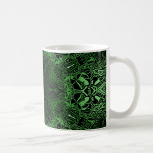 Taza De Café Kaleidoscopio verde