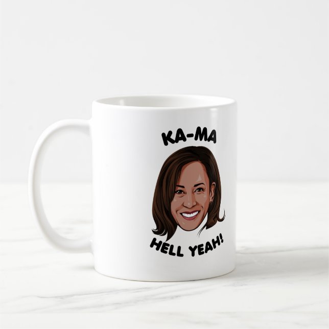 TAZA DE CAFÉ KAMA-HELL YEAH KAMALA HARRIS 2020 (Izquierda)