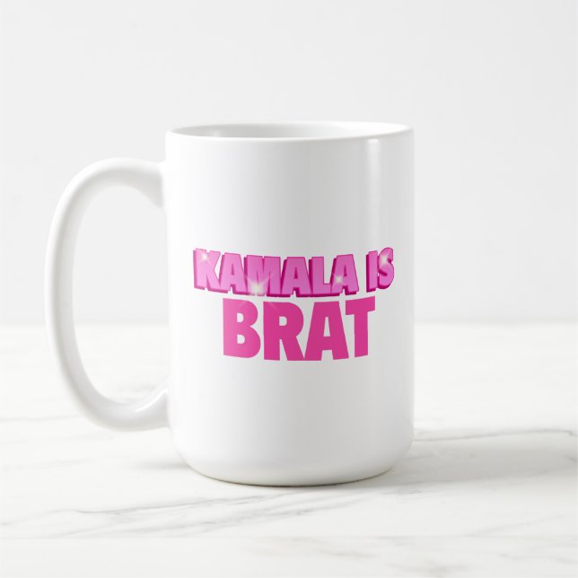 Taza De Café Kamala Es Brat Coffee Mug (Izquierda)